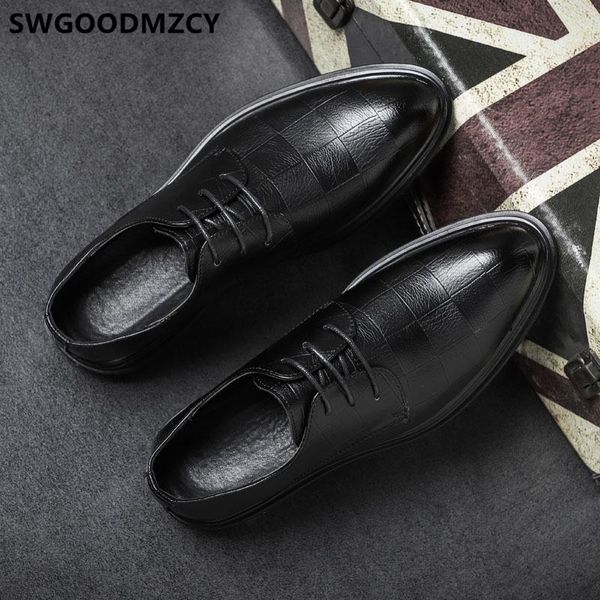 

oxford shoes for men coiffeur brown dress office shoes men classic italian brand wedding wedding dress erkek ayakkabi, Black