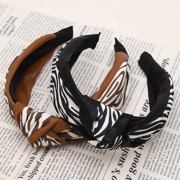 

женщины ins корейский мода аксессуары для волос винтаж винтаж широкий громкий классик headhoop крест святейшевленные волосы hoop hoop дамы ш, Black;brown