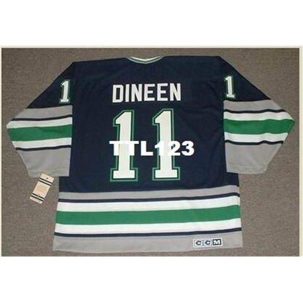 

121 #11 kevin dineen hartford whalers 1989.1996 ccm away hockey jersey or custom any name or number retro jersey, Black