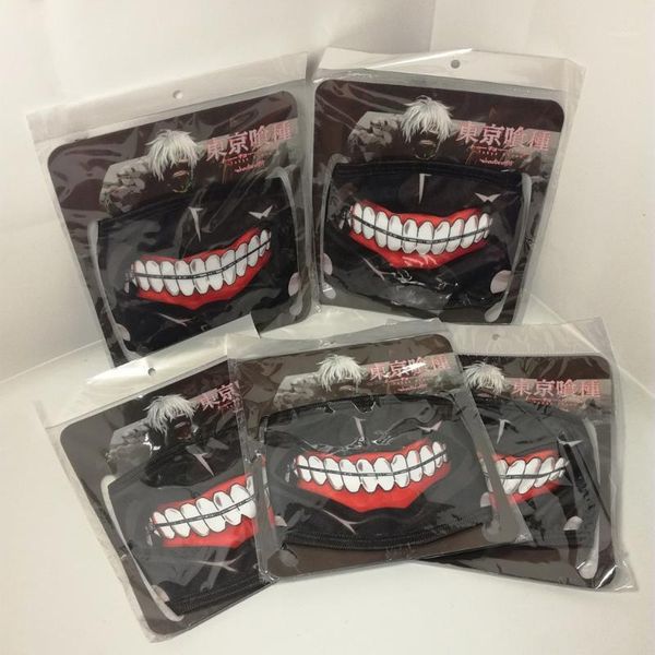 

wholesale 5 pieces suspend artificial tokyo ghoul mask slipknot mascara party tokio ghoul masks no zipper half-face masquette1
