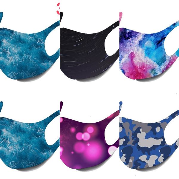 

u55zzu starry sky designer printing selling 10 color cute hanging ear dust thin sponge masks 4 n