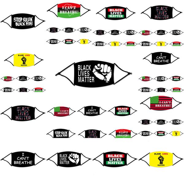 

uw4ztu i cant breathe men women washable out door sport riding black lives matter masks designer face mask wi n