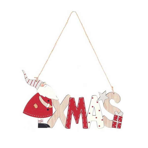 

деревянные висячие письмо карта санта-клауса рождественские украшения кулон украшения красивые яркие украшения для рождественской елки bbyuu