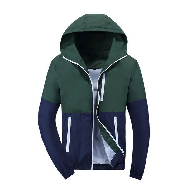 

2021 the new casual male shredder thin zipper with hoodie outwear men's spring summer jacket 4txs, Black;brown