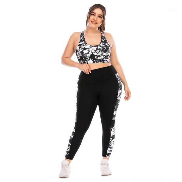 

yoga outfits seamless plus size workout set sport leggings and bra for women sportswear athletic clothes gym sets 2 piece1, White;red
