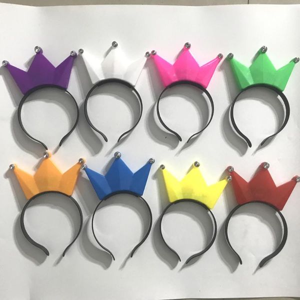

12pcs crown headband led glow cute hair accessories hair loop band hoop for party halloween christmas