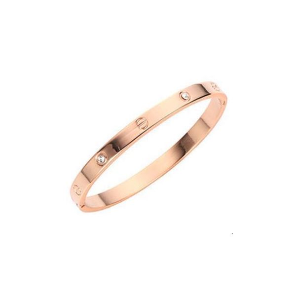 

korean 18k rose lovers gold plated diamond bracelet jewelry, Silver