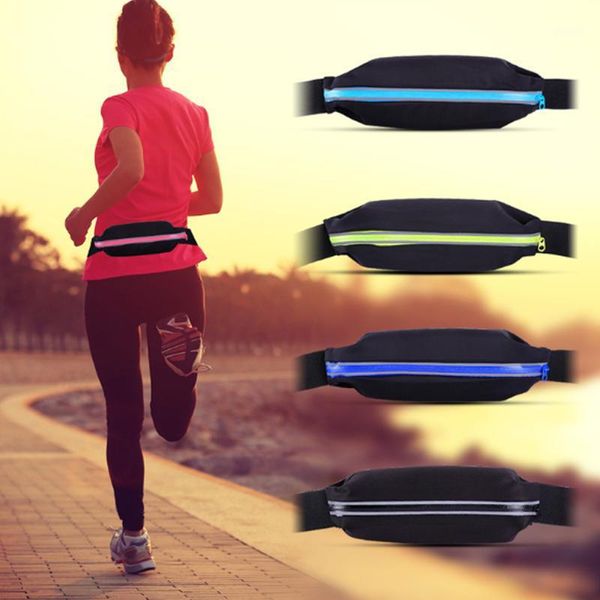 

outdoor bags running bag women men gym money phone belt pouch waterproof reflective strip waist pack1
