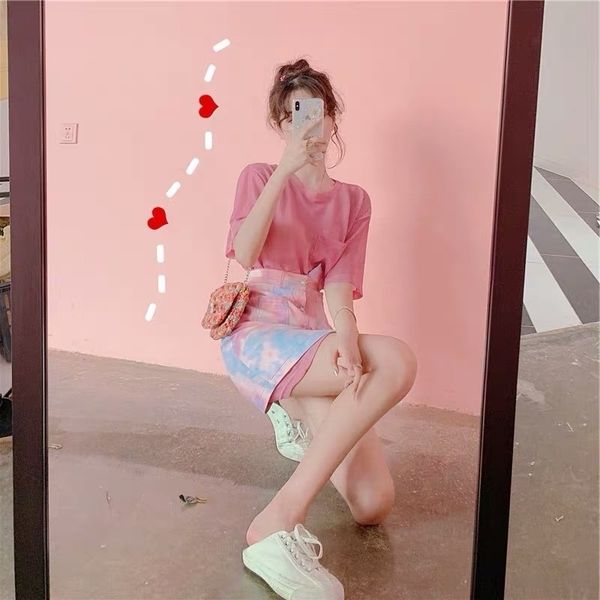 

mkvxz лето 2020 новый аромат подруги короткому набору юбка два платья dresssmall формального dresspiece klfao моды небольшого платья женщин, Gray