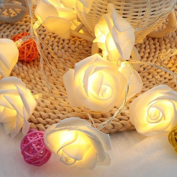 

sashes 3v 1.5m 10 led battery rose lights holiday string wedding decoration flower bulbs lamp1