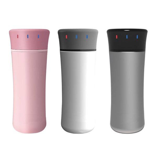 

dmwd 320ml usb water heating cup bottle mini electric kettle dc5v stainless steel water cup for travel car/ power bank /computer