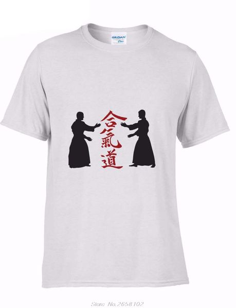 

new brand t-shirt men short sleeve funny aikido karate printed image slim fit tee shirts sport hooded sweatshirt hoodie