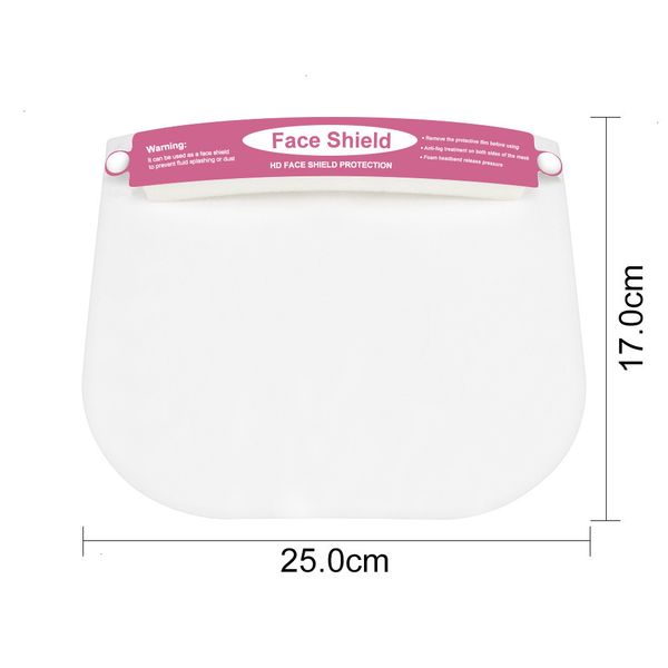 

mask transparent shield safety us stock clear kids protective full cover tool anti-fog premium pet material face masks