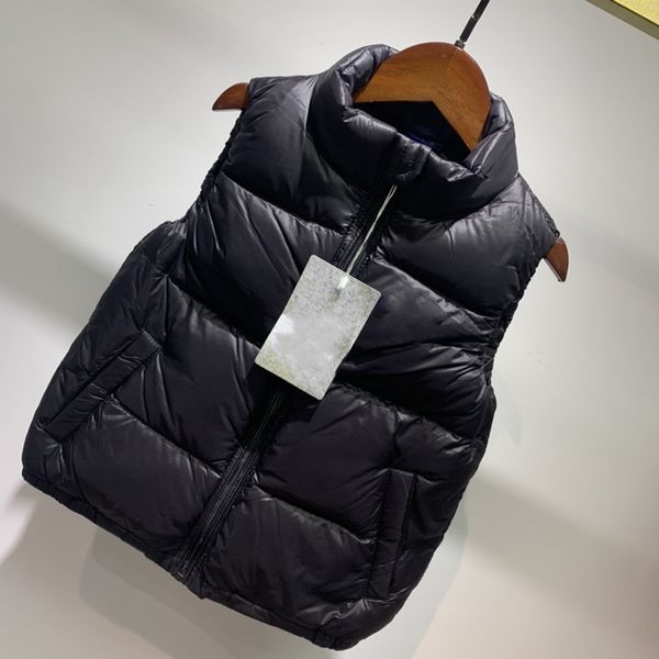 

global new boys and girls vest down jacket with white duck down thickening ing, Blue;gray
