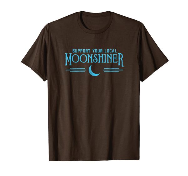 

support your local moonshiner funny retro moonshine shirt, White;black