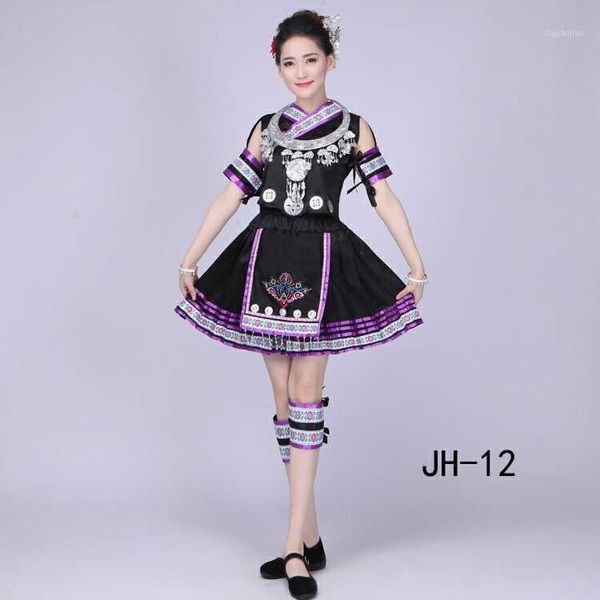 

high-end miao dance clothing 2017 short paragraph costumes women yunnan wenshan guizhou national wind performance suit1, Black;red