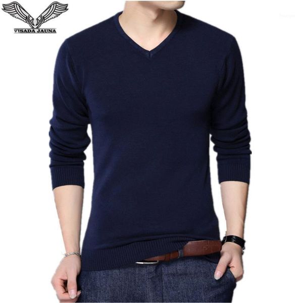 

da jauna 2021 autumn casual winter men sweater v-neck fashion mens pullover knitting sweaters men sweater n66221, White;black