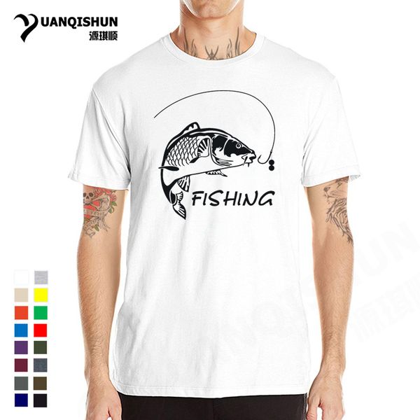 

sport fishings carp t-shirts love to fish printed tshirt men's o-neck cotton short sleeves tees funny men fitness