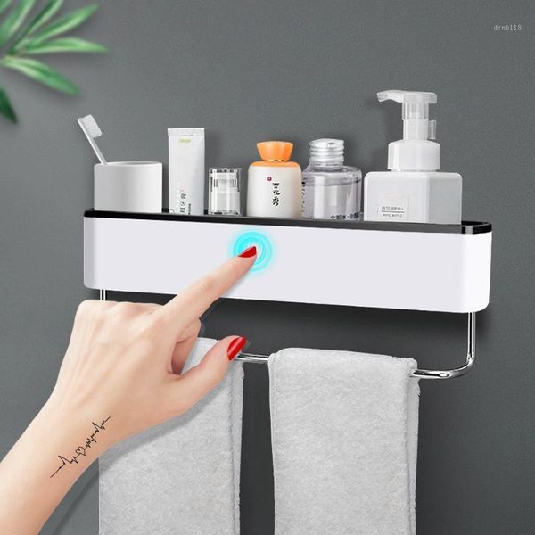 

wall mounted bathroom shelf home garden bathroom accessories shampoo cosmetic storage rack organizer bath kitchen towel holder1