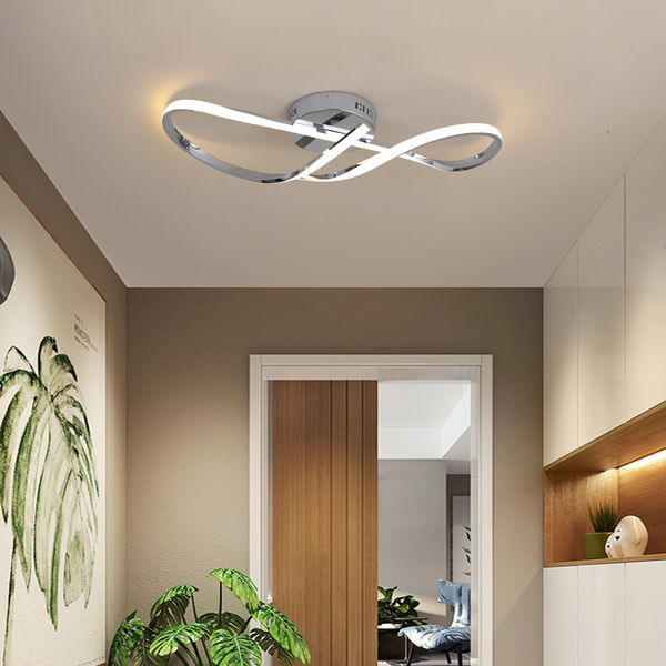 

gold/chrome plated led chandelier foyer bedroom corridor kitchen ac110-220v modern light fixtures e2t9