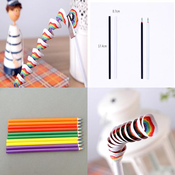 

drawing with colour rainbow colored pencils school creative stationery portrait sketch girls sketches rainbow pen for children jllgpp