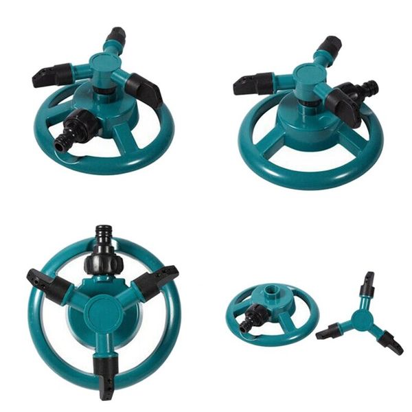 

garden sprinklers automatic watering grass lawn 360 degree rotating water sprinkler 3 arms nozzles garden irrigation tools