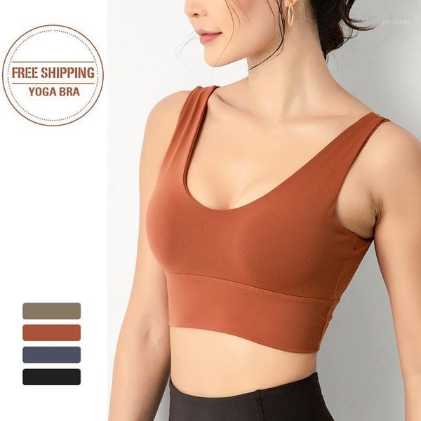 

gym clothing women bra breathable sports anti-sweat shockproof padded yoga athletic running fitness workout sport 1, White;black