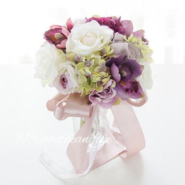 

simulation silk bridal bouquet korean married wedding holding flowers wedding pgraphy non-flowers home decorative1