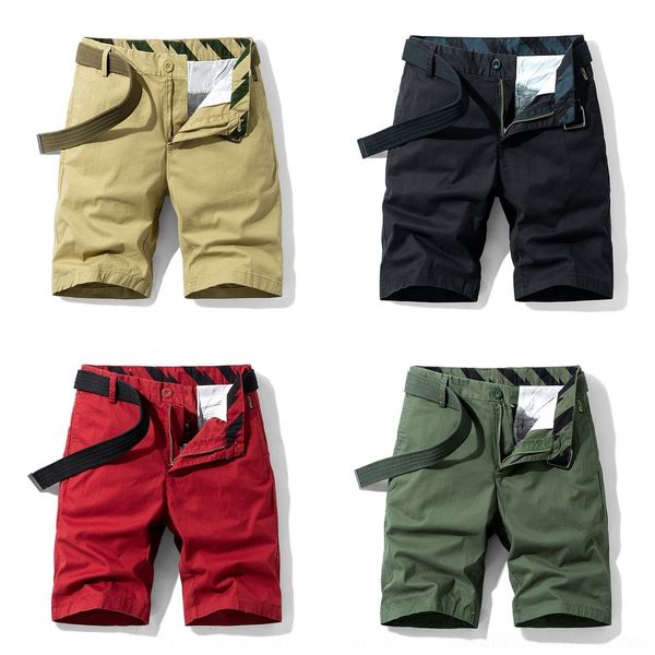 

oqftq spring and summer overalls and shorts men's thin solid overalls pants casual shortsoutdoor korean fashion color 2020 five point s, Blue