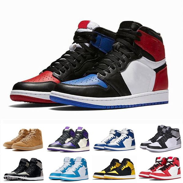 

mens women basketball shoes 1s high og 1 obsidian cactus jack black white tie dye turbo green unc chicago men sports sneakers