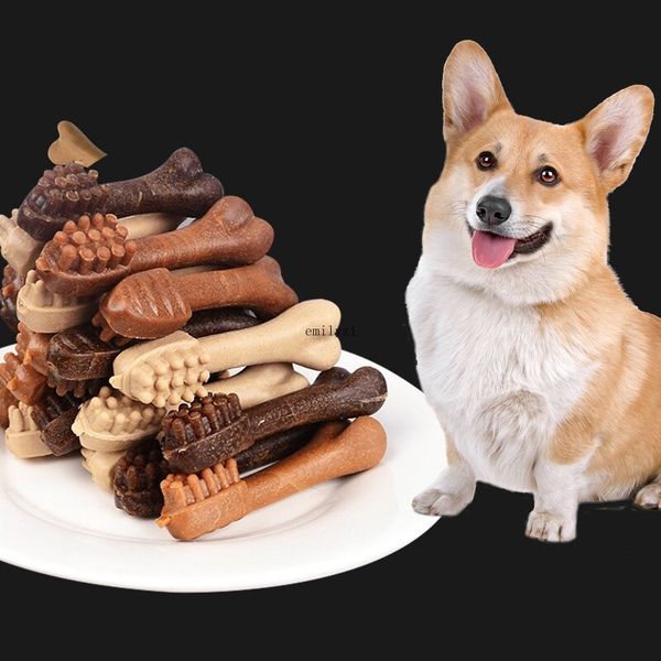 

30 pcs/lot pet dogs snacks molar toothbrush bone design for removing oral odor cleaning teeth fit for dogs above #3