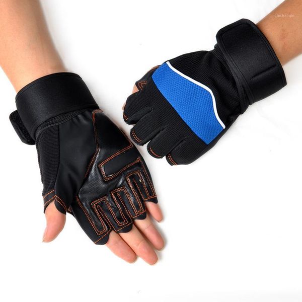 

gloves gym body building dumbbells sports exercise training wrist fitness hiking gloves1, Black