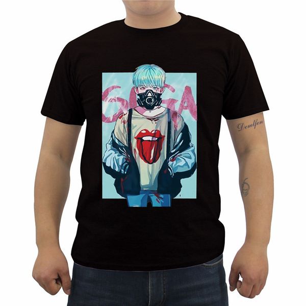 

new cartoon bangtan boys shirts popular men's printing letters round neck oversized hoodie designers t shirts sweatshirt