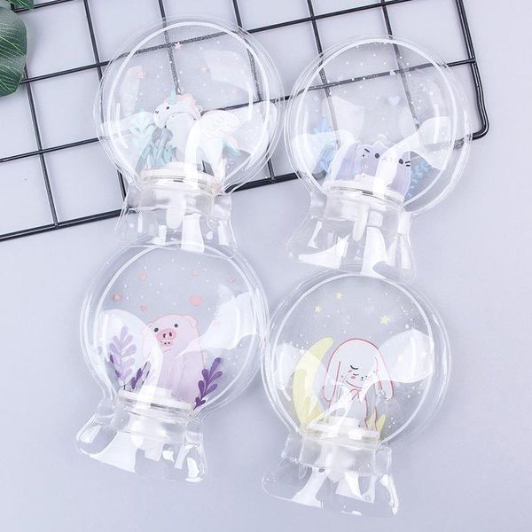 

water bottle round transparent pvc child transparent section visible water water bottle winter warm bottle wmtcjz xhhair