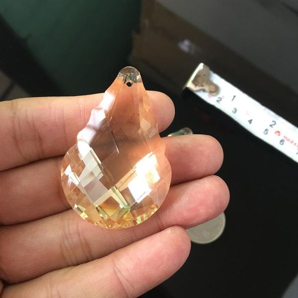 

50mm suncatcher pendant glass art drop faceted crystal chandelier craft prism hanging ornament fengshui xms champagne h jlloho