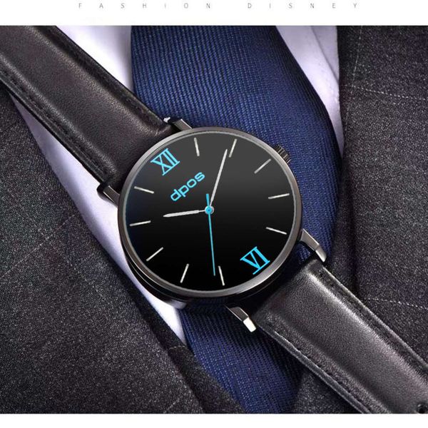 

quartz fashion trend watch of men's watch, Slivery;brown
