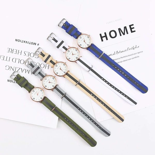 

watch korean schoolboy's canvas fashion colorfulkuoz, Slivery;brown