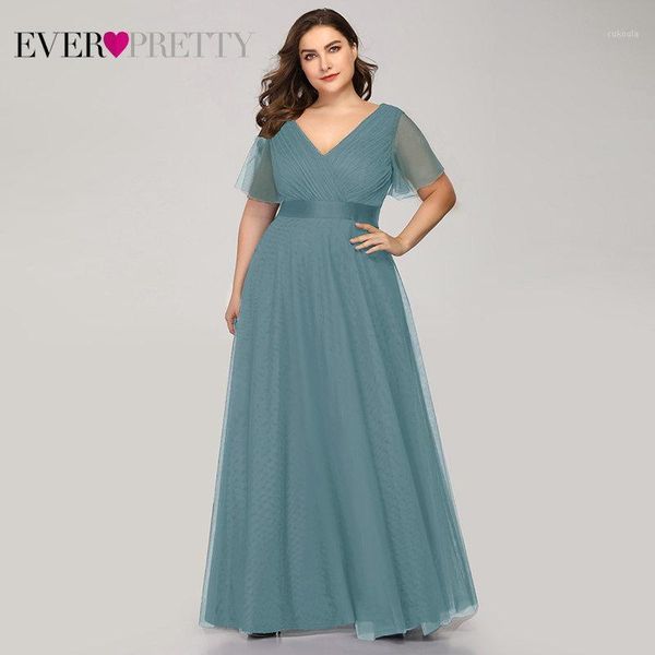 

plus size evening dresses ever pretty ep07962 a-line v-neck short sleeve women long formal dresses abendkleider vestido comprido1, White;black