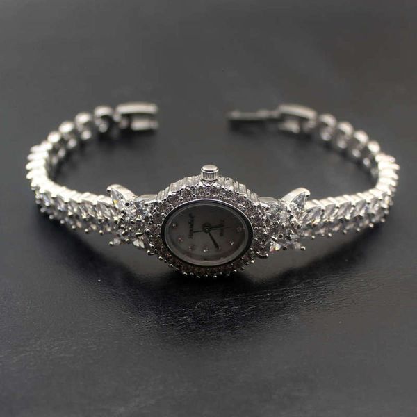 

elmosa oval jewelry boutique jewelry women's watch zircon watch eee3vyde, Slivery;brown