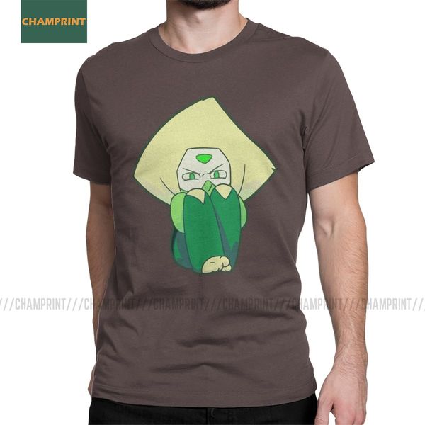 

men's perismol steven universe short sleeve cartoon gems crystal beach su emmy sugar pearl sport hooded sweatshirt hoodie men t shirt