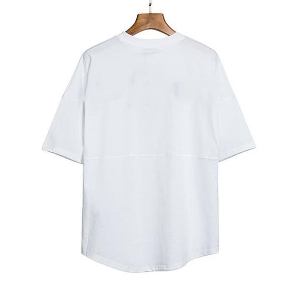 

mens designer luxury t shirts large back printing round neck short sleeve t shirt men and women 3 colors, White;black
