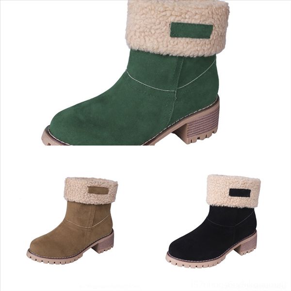 

dpd winter wool men boots leathercasual shoes boots women lace acg autumn up shoes fashion warm wool snow short boots size, Black