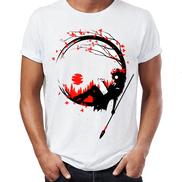 

мужская футболка принцесса мононоке и ребенок wolf moro artsy удивительный произведение printed tee спорта толстовка с капюшоном толстовка