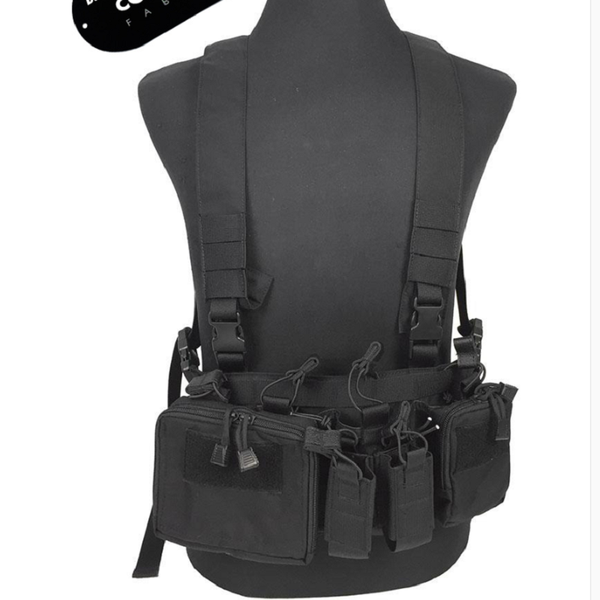 

hunting jackets multifunctional outdoor tactical lightweight chest hanging cordura fabric tc0022, Camo;black