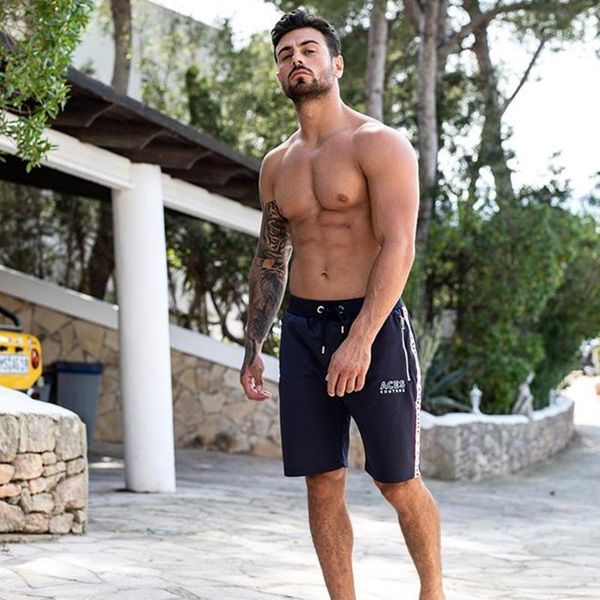 

men's shorts summer sport fashion muscle brothers men's fitness zip pocket man1, White;black