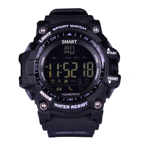 

ex16 smart watch bluetooth movement step call information reminder 50m waterproof charg