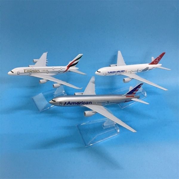 

jason tutu aircraft diecast metal 1:400 emirates airbus a380 16cm airplanes plane airplane model turkey boeing 777 y200428