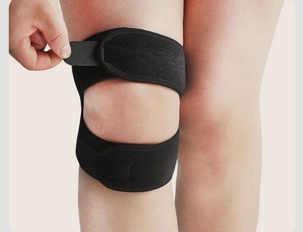 

elbow & knee pads by dhl 50pcs adjust padded support patella brace bandage tendon strap belt jumper gym, Black;gray