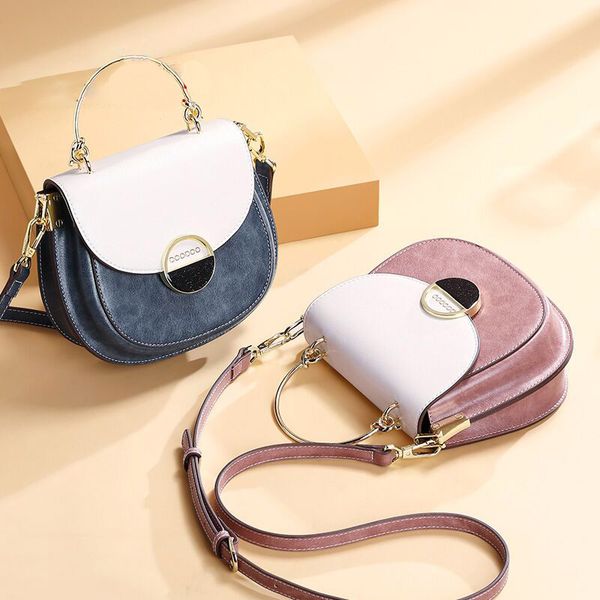 

hbp the new style fashionable joker ladies saddle bag handbags purse elegant collision color single shoulder slant bag