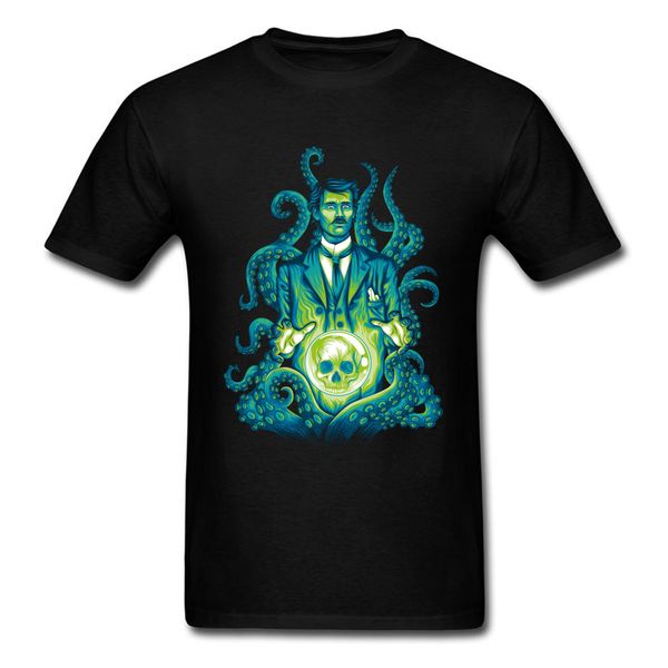 

sport men t-shirt everybody loves lovecraft print shirts cotton crewneck casual tee shirt fall cthulhu mythos tshirt for men